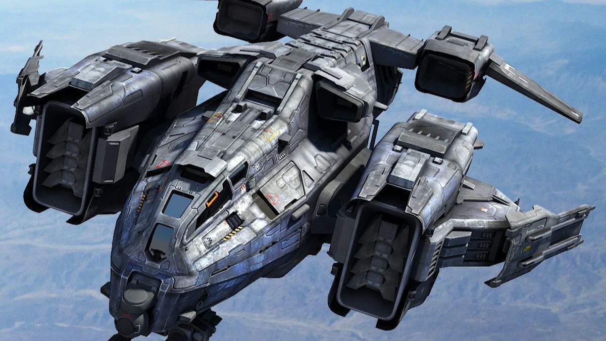 1款科幻宇宙飞船太空运输机3d模型blend/obj/max格式带4k纹理