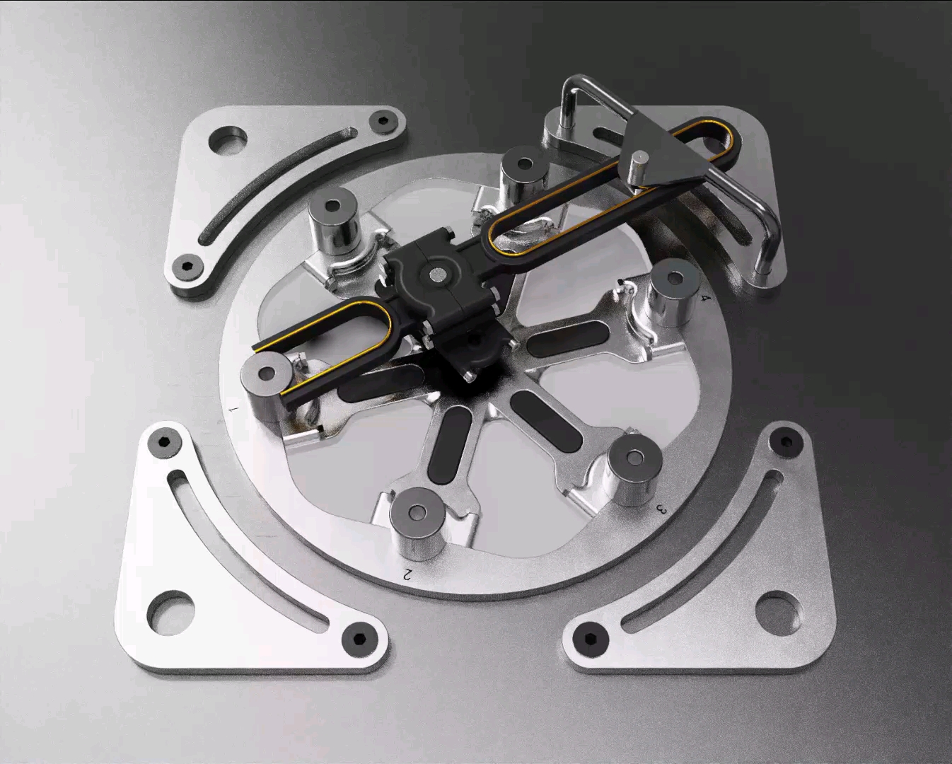 20230131间歇运动机构#机械动态图原理结构 #3d动画演示 #机械之美