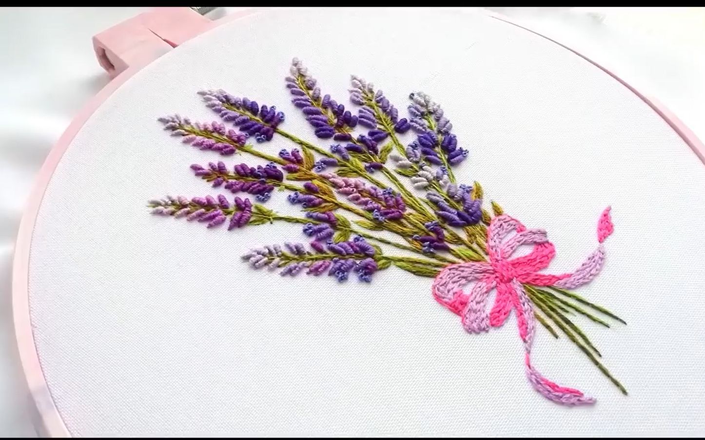 【刺绣】立体刺绣花束27-薰衣草