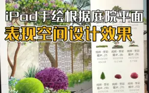 Video herunterladen: 懂得这个技能方法，你也能十几分钟根据庭院花园平面表现空间设计想法#园林景观#景观手绘#iPad手绘#庭院花园