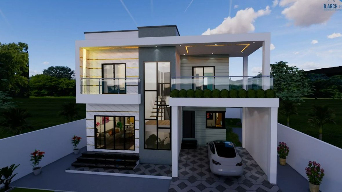 现代住宅设计|4 卧室|小型住宅|迷你房屋创意【搬运】b arch partner