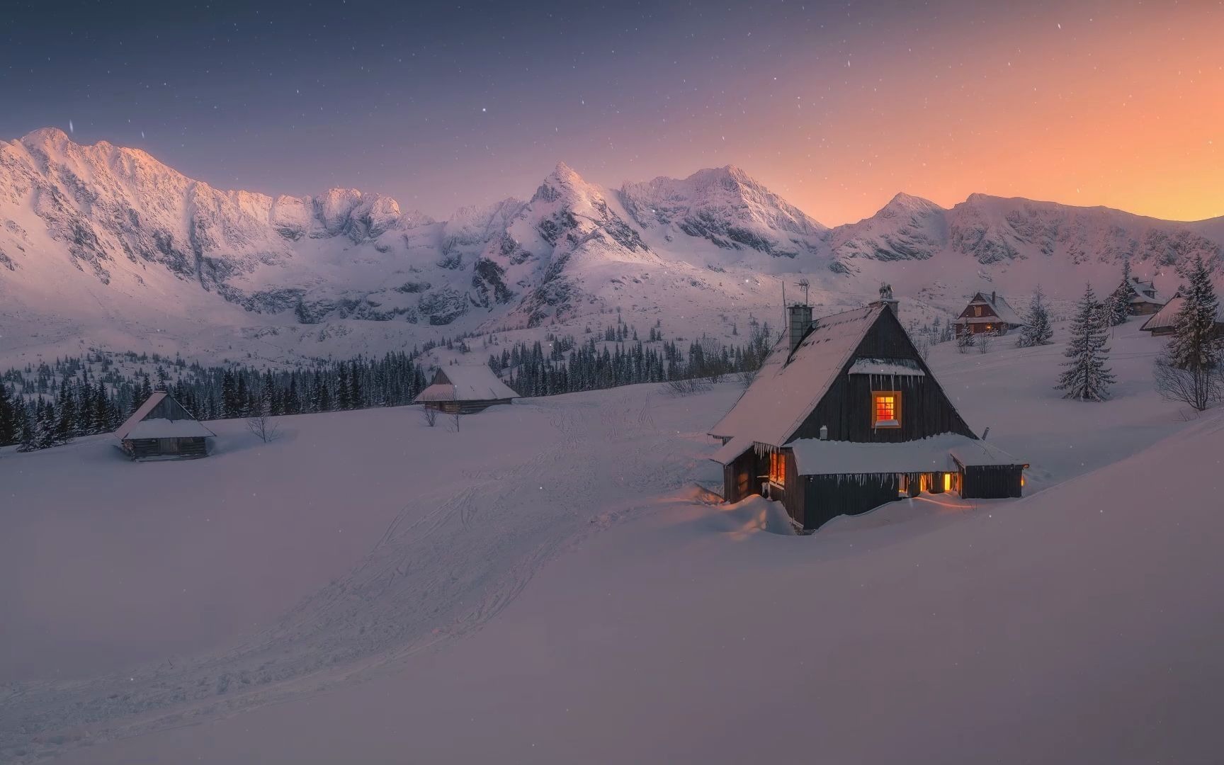 好看的雪景壁纸图片