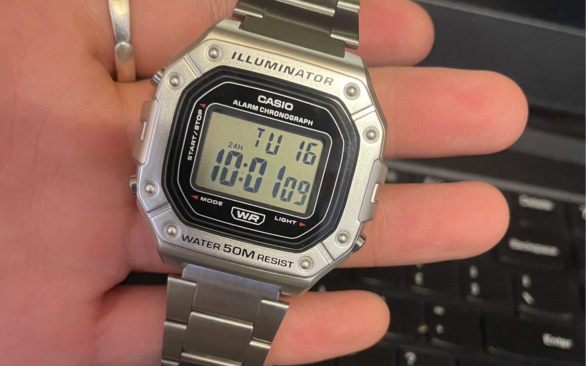 活动作品卡西欧w218hd1a开箱展示及佩戴视频