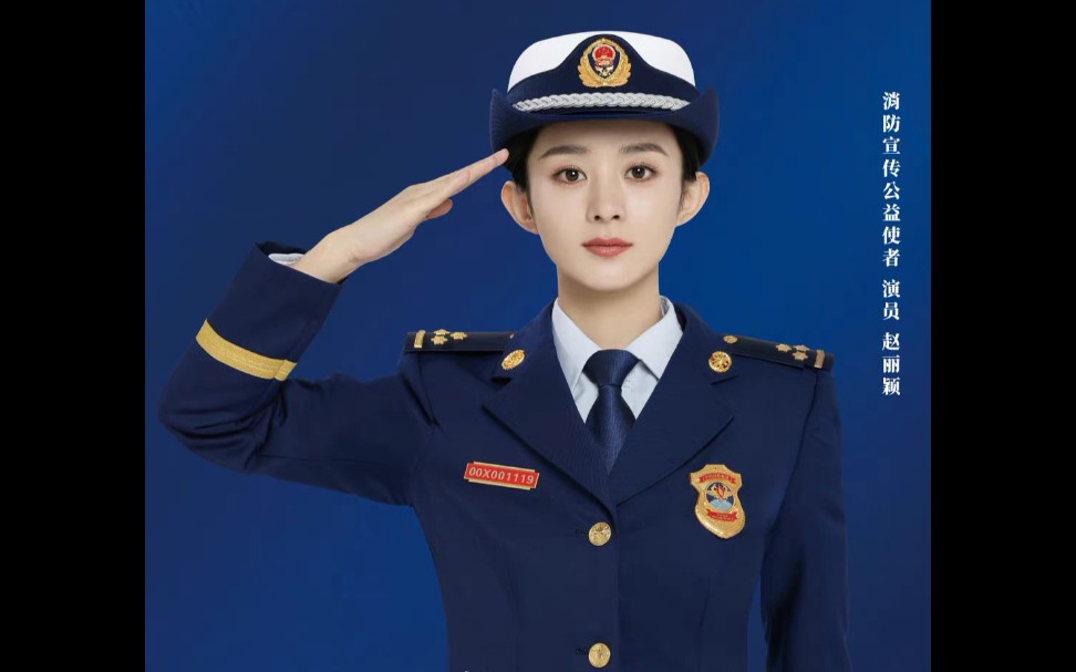 女警察敬礼图片