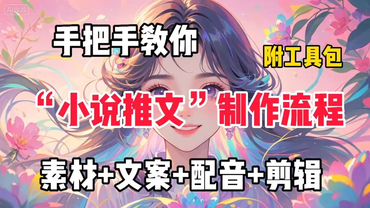 [图]1.3最新更！【AI小说漫画推文】AI 漫画小说 推文制作的全流程，傻瓜式操作一键生成小说视频，兼职神器完整教程，保姆级教程！