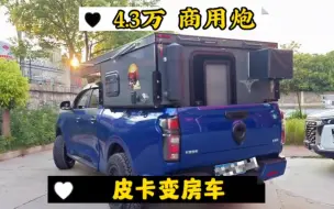 Download Video: 北京帅小伙4.3万改装的长城炮房车，同时容纳5人也不挤，柚子房车