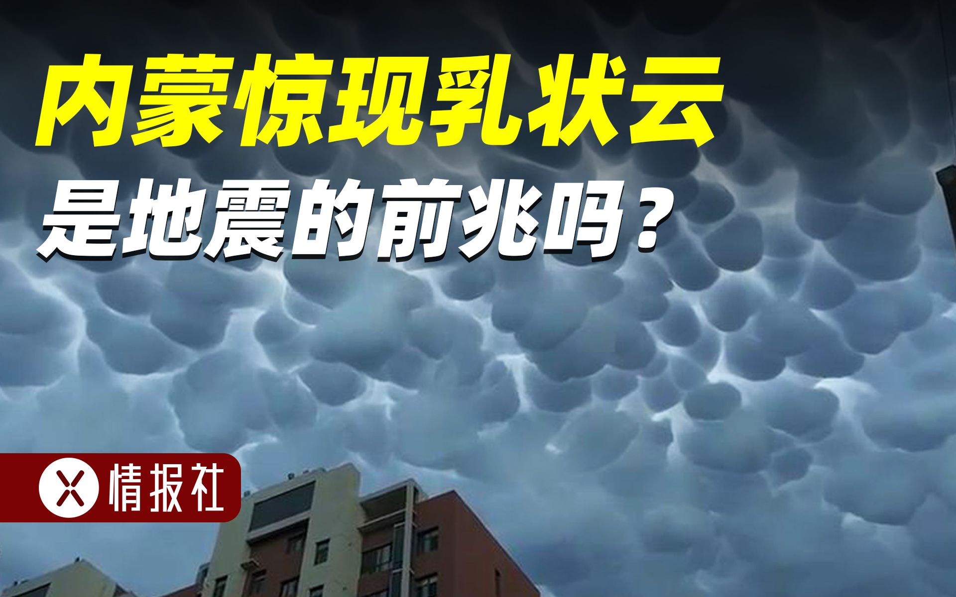 内蒙古出现奇怪的云彩,日本专家说是地震的预兆,这是真的吗?哔哩哔哩bilibili