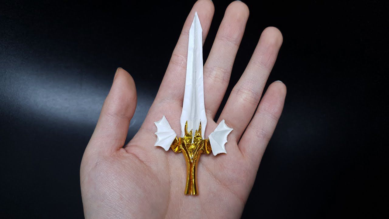 【siestaorigami】龙之剑折纸教程origami dragon sword