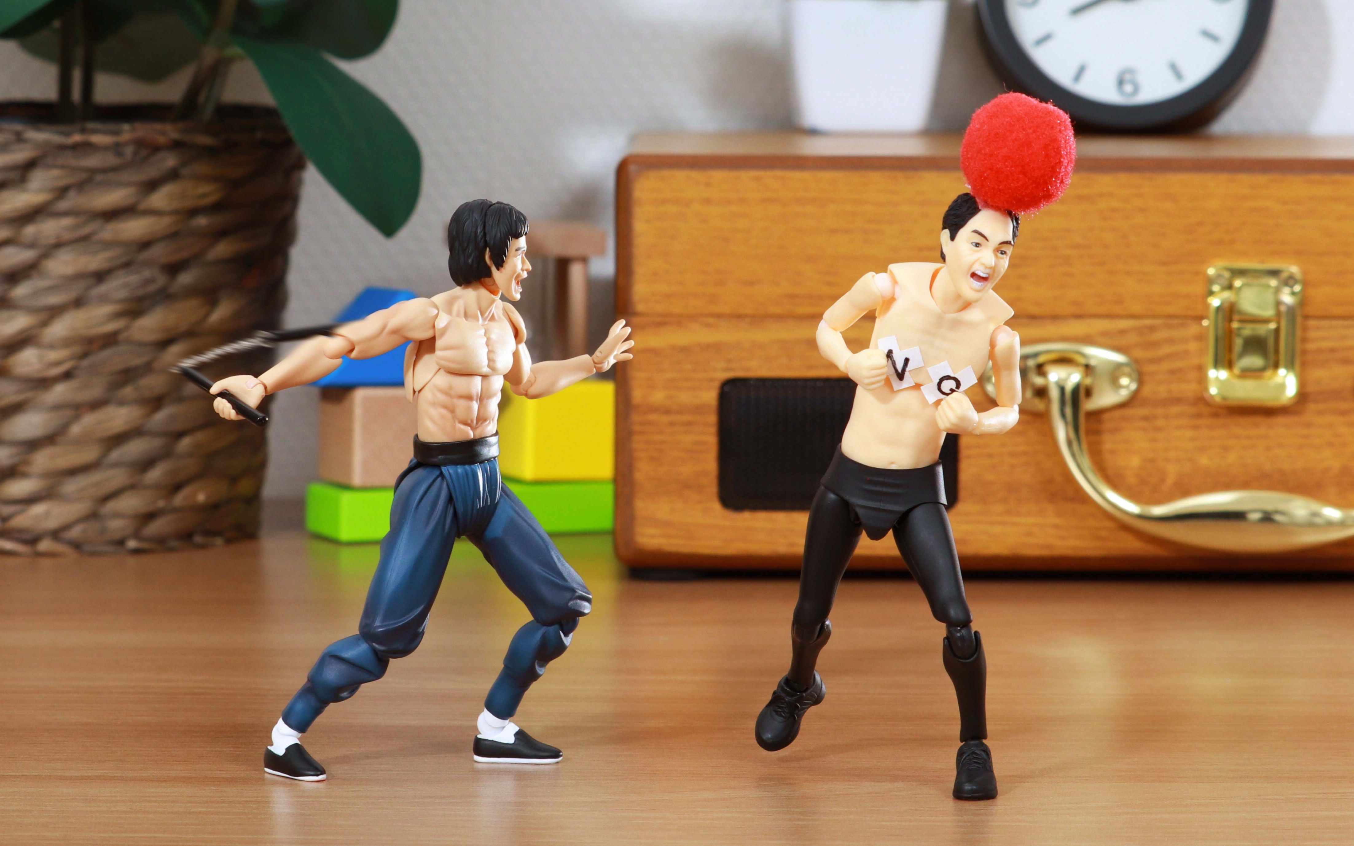 定格动画丨手办李小龙经典重现双节棍【江头2:50】【animist】