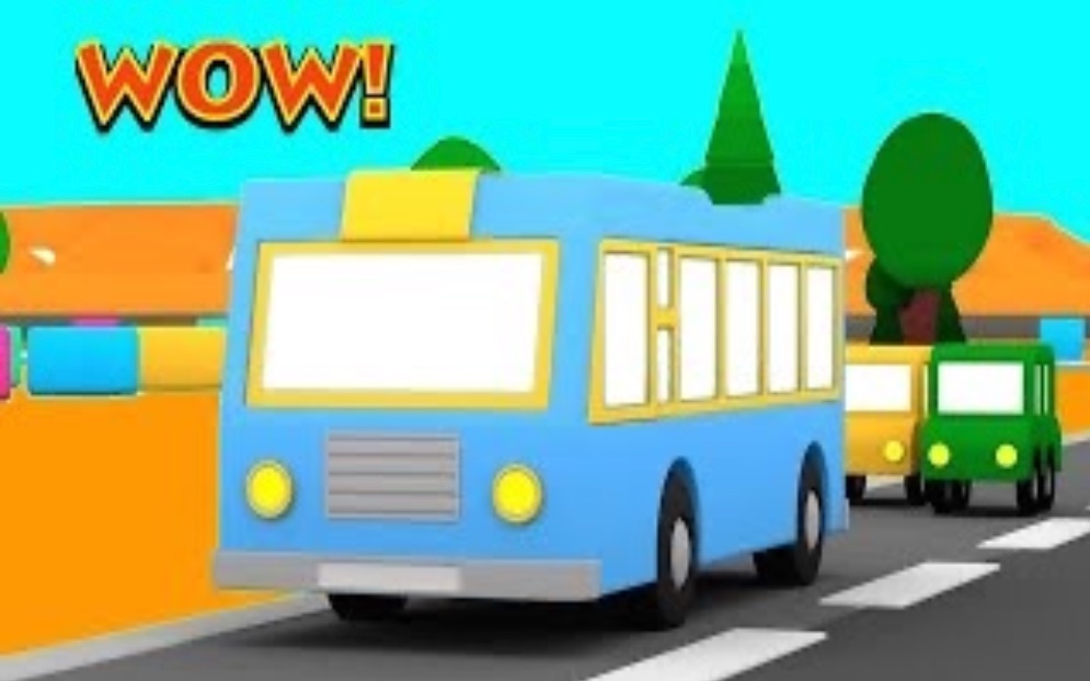 4 Cars 英文版 哇巴士!WOW BUS!哔哩哔哩bilibili