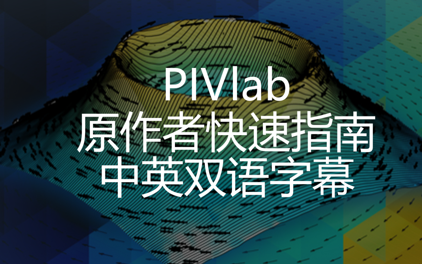 [中英双语] PIVlab开发背景和快速指南哔哩哔哩bilibili