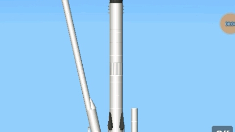 航天模拟器猎鹰9号回收龙飞船低仿
