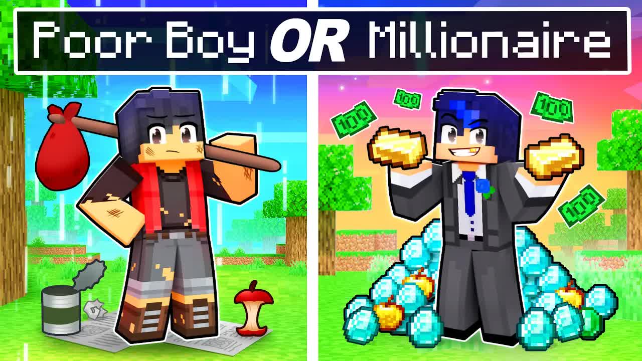 [图]【Aphmau】Minecraft 中的穷小子还是百万富翁？--