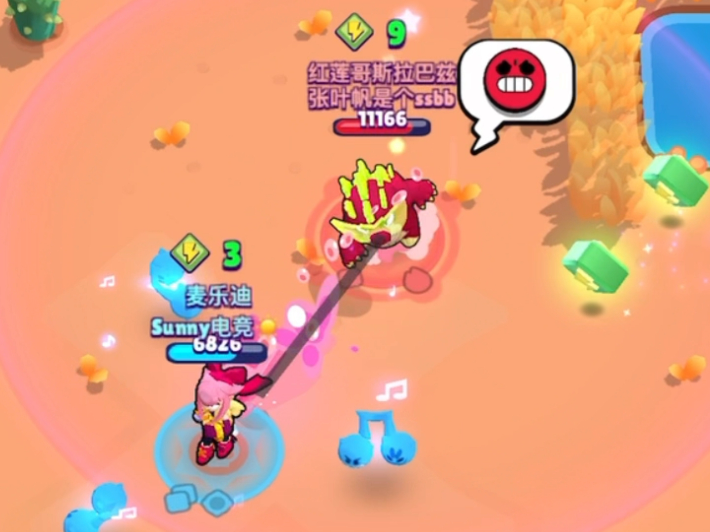 满级麦乐迪屠新手村!荒野乱斗