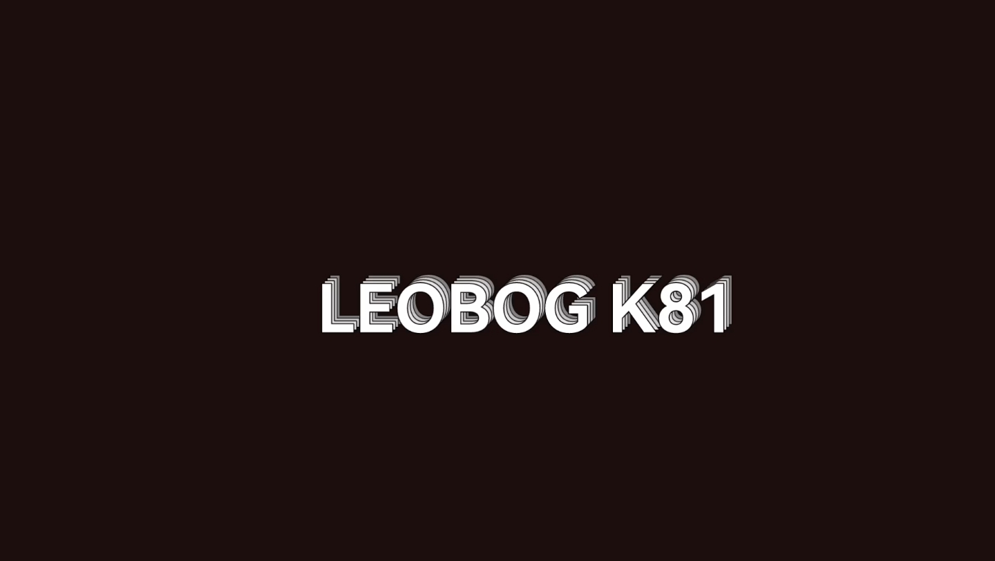 LEOBOG K81,开箱简评【光速战损】哔哩哔哩bilibili