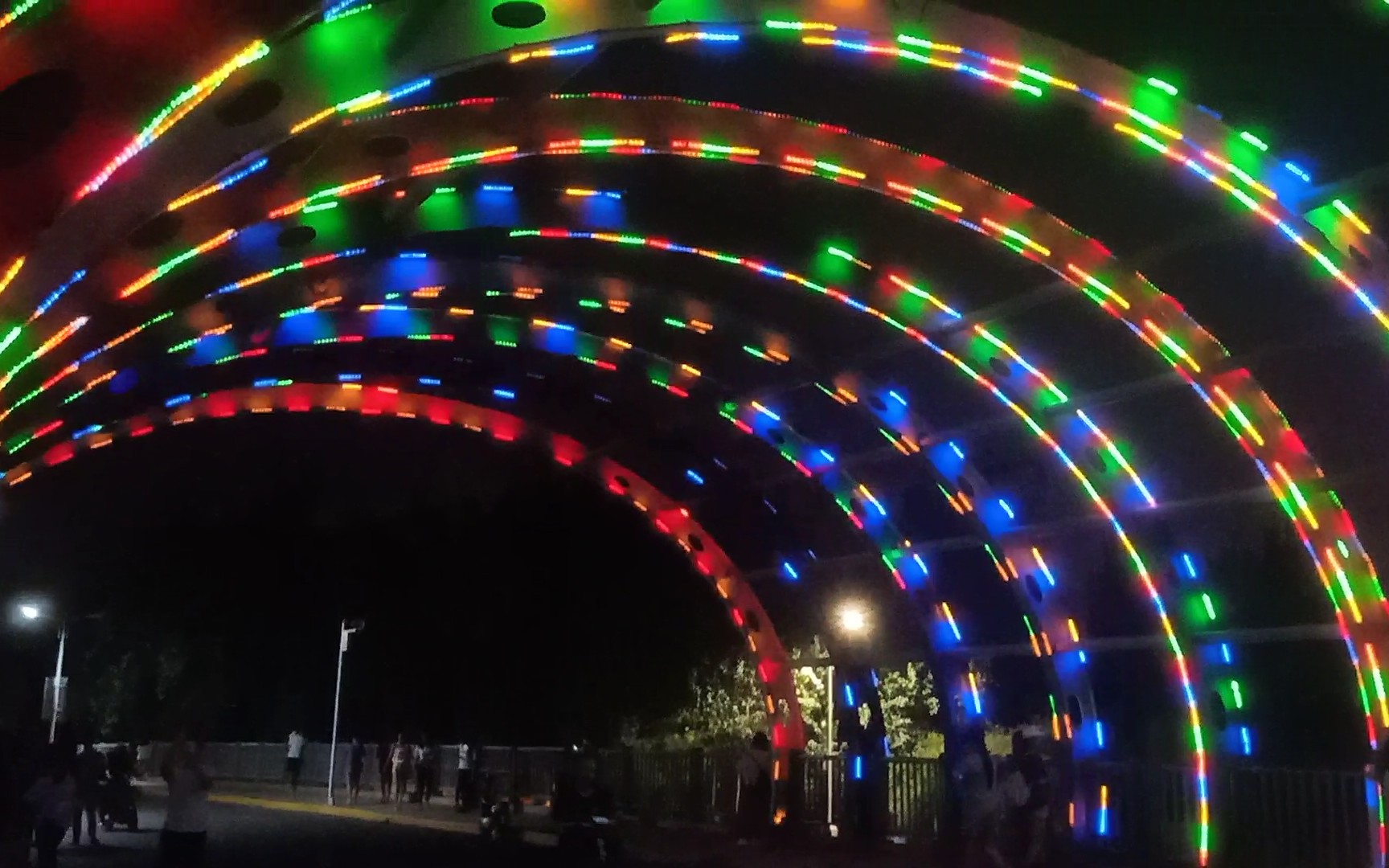 【聊城大学】彩虹桥夜景