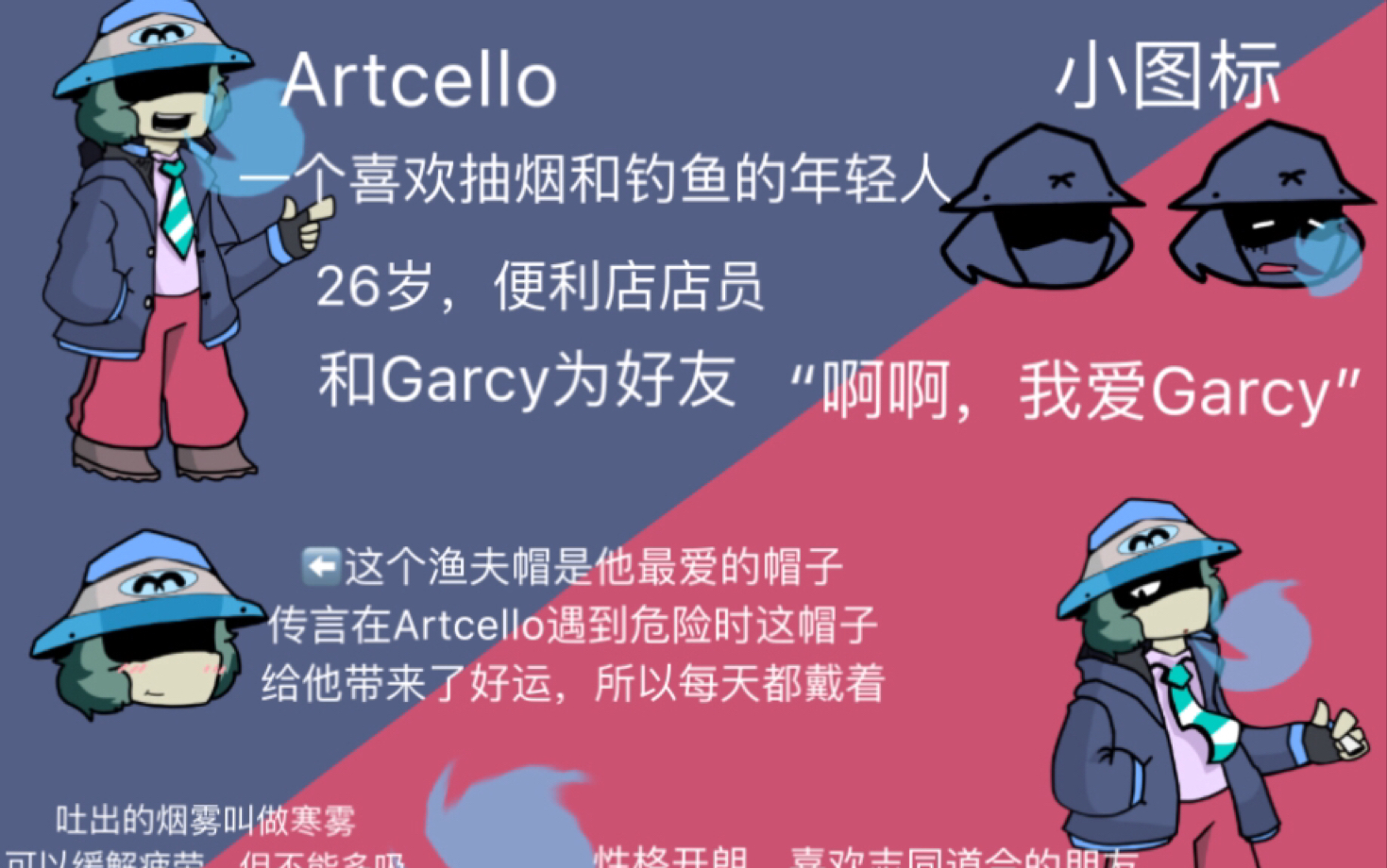 【Gar区up主】是Art自己的AU,Artcello本视频主要关于设计原稿以及杂图剧情哔哩哔哩bilibili