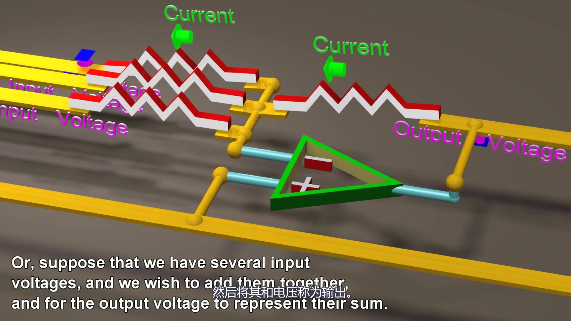 [图]【3D讲解】运算放大器 让你深入浅出掌握电子电路 集成电路 运放
