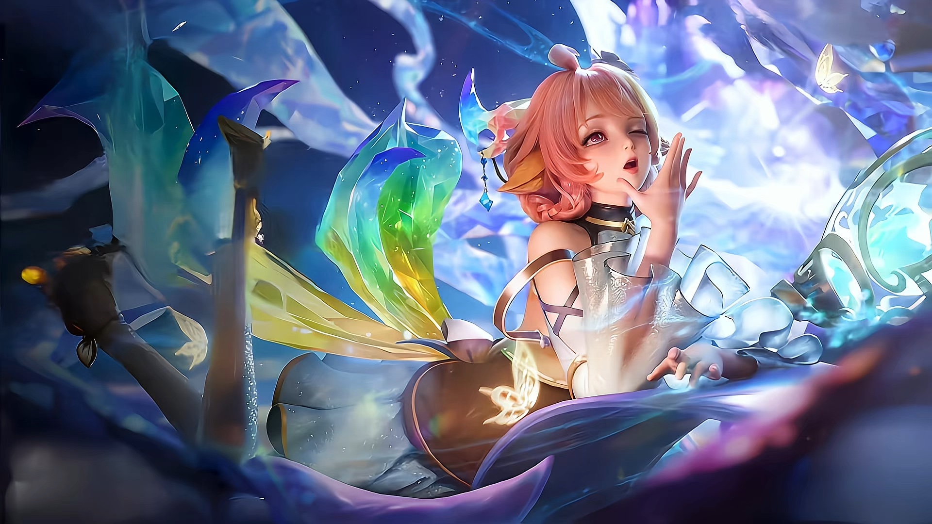 瑶妹星之破晓幻光长生皮肤真的太可爱了!