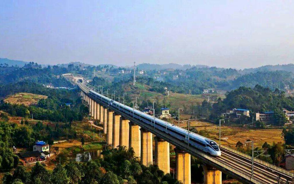 合福高铁 上行拍车 金岭头