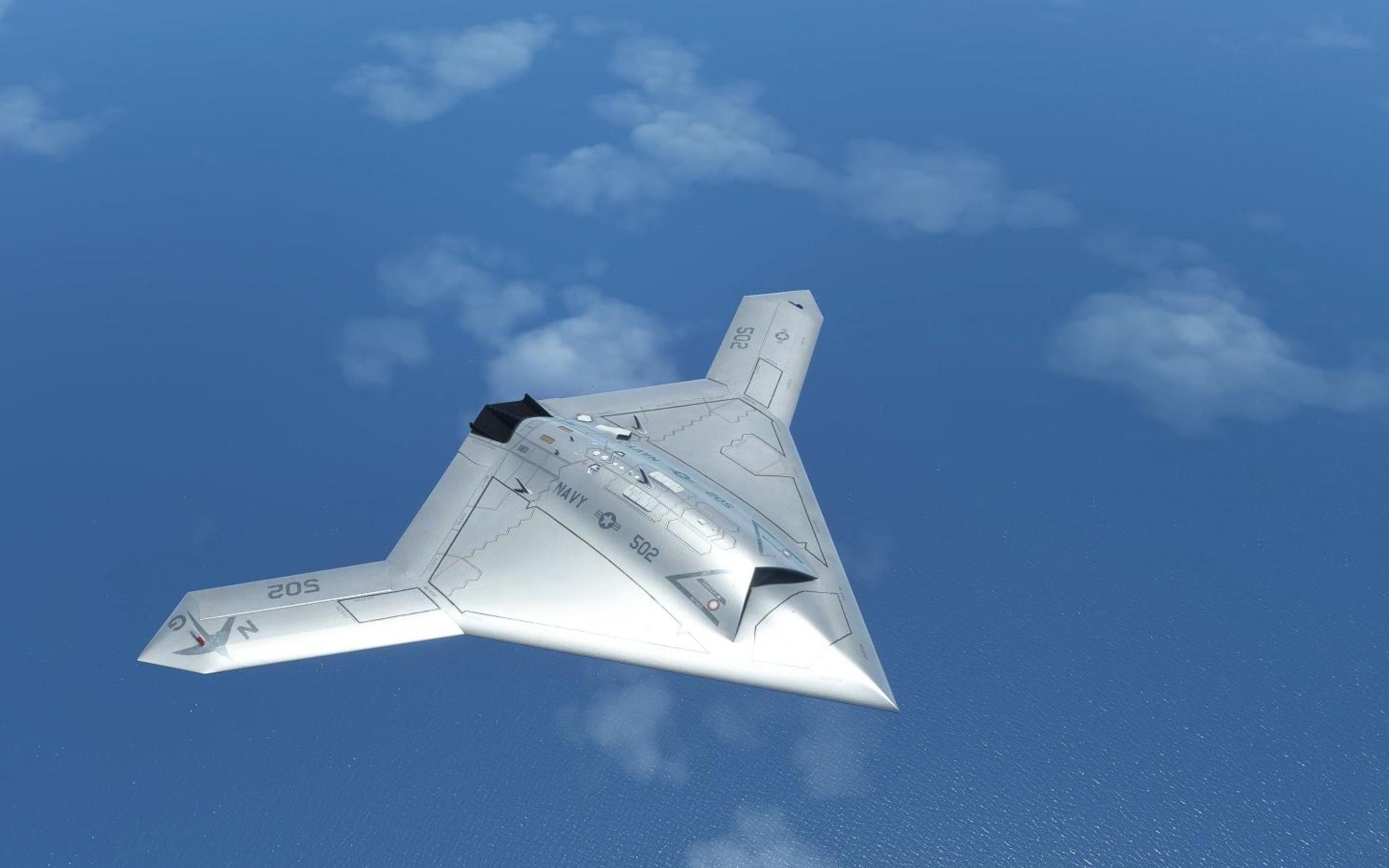 x-47b(真像海洋生物)【微软模拟飞行2020】