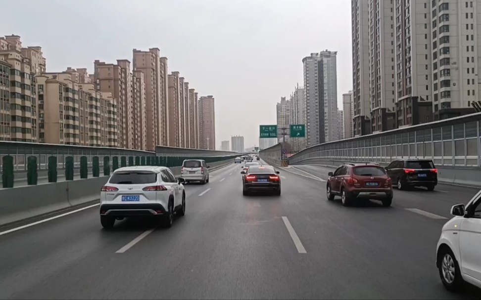 第一视角一分钟带你看洛阳古城快速路高架桥_哔哩哔哩_bilibili