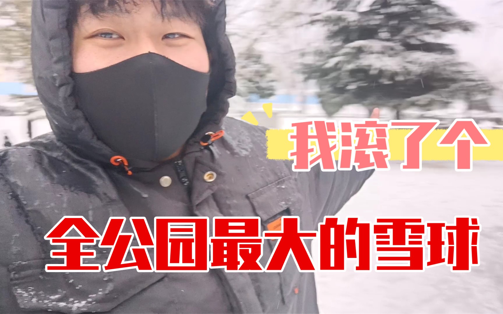 [图]我滚了一个全公园最大的雪球！