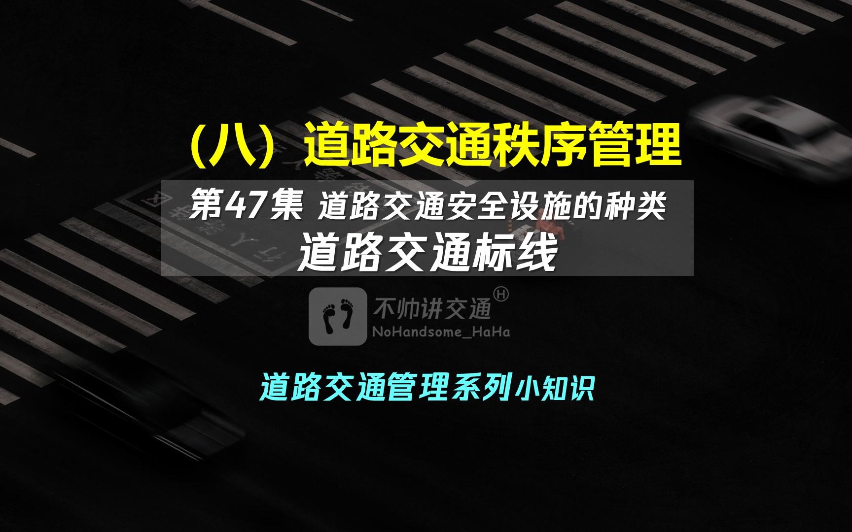 [图]（八）道路交通秩序管理 47道路交通安全设施的种类—道路交通标线