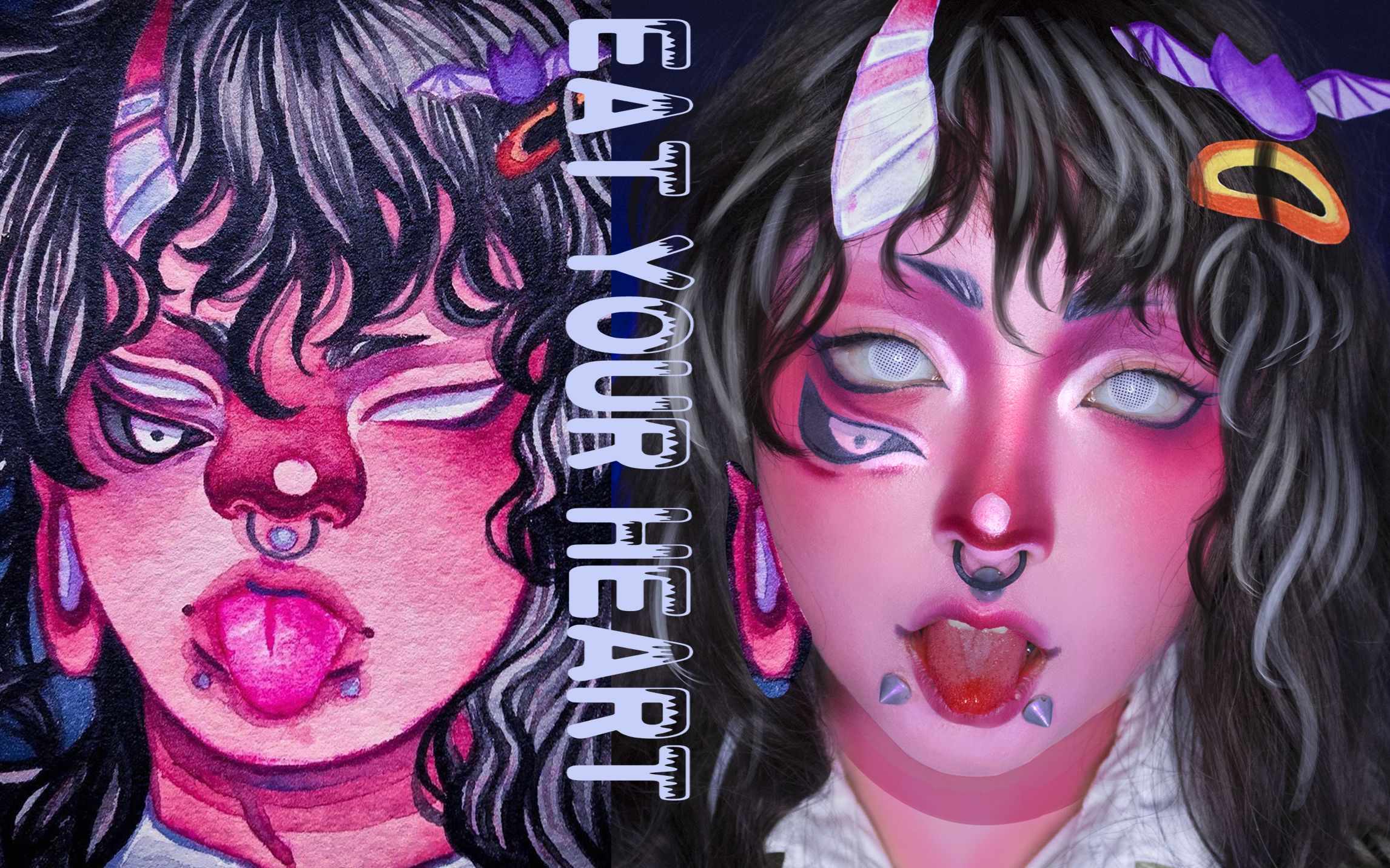 【院长】78eat your heart-偷心恶魔 70|mandiie.pandiie插画仿妆