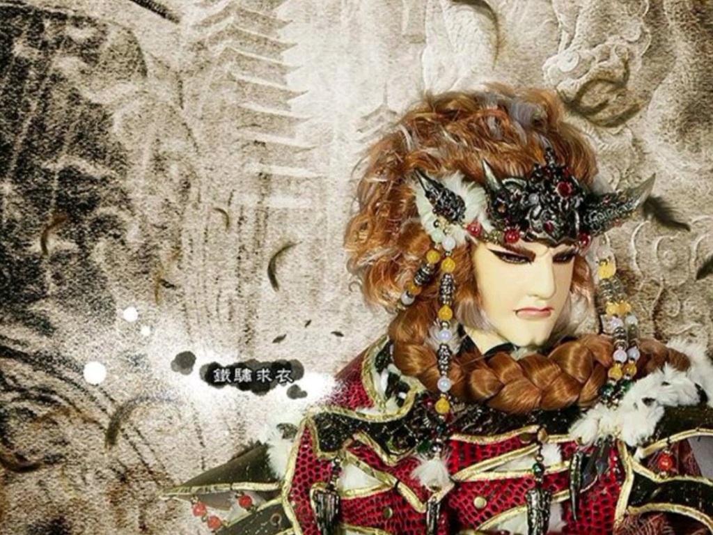 毛笔手写金光布袋戏诗号之铁骕求衣其一