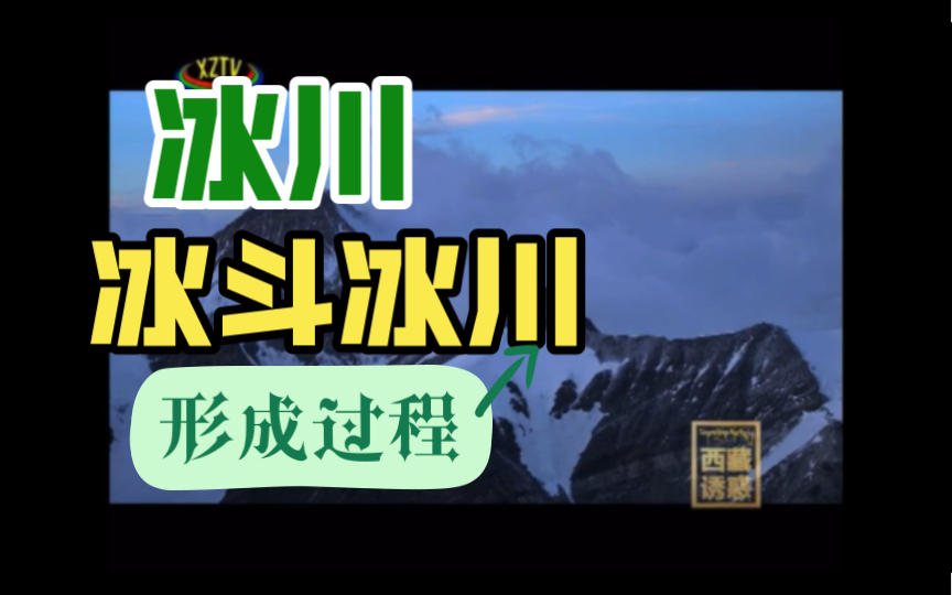 冰川、冰斗冰川形成过程哔哩哔哩bilibili