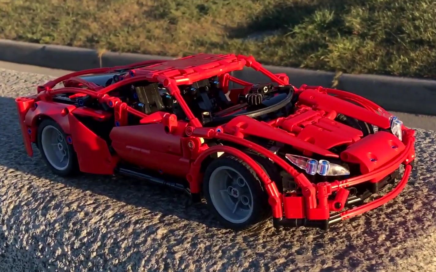 lego乐高 technic科技/机械 moc ferrari f8 tributo 法拉利