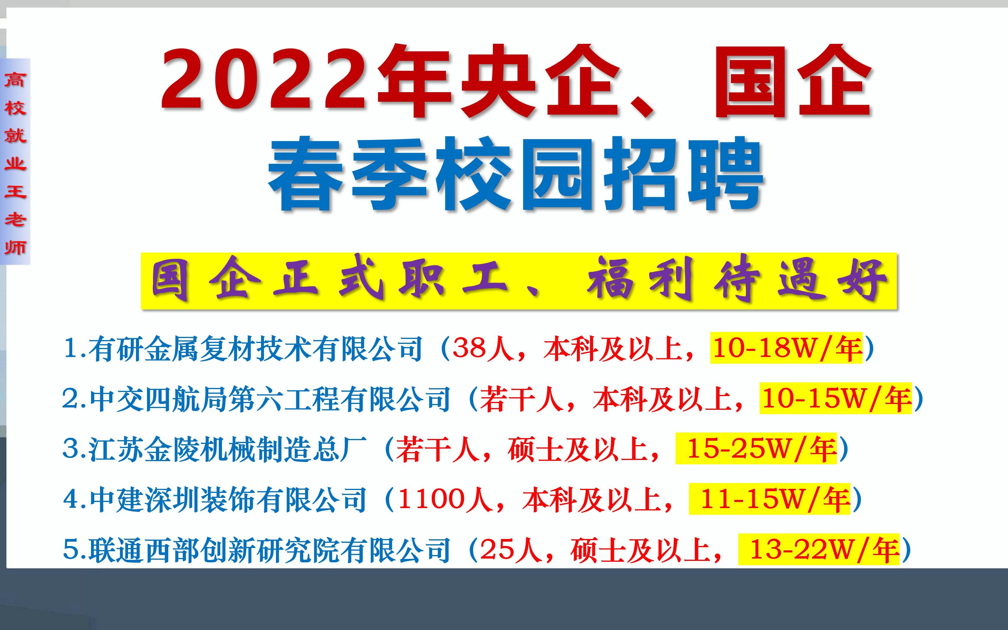 2022校园招聘:央企、国企正式职工,福利待遇好,本科及以上可报哔哩哔哩bilibili