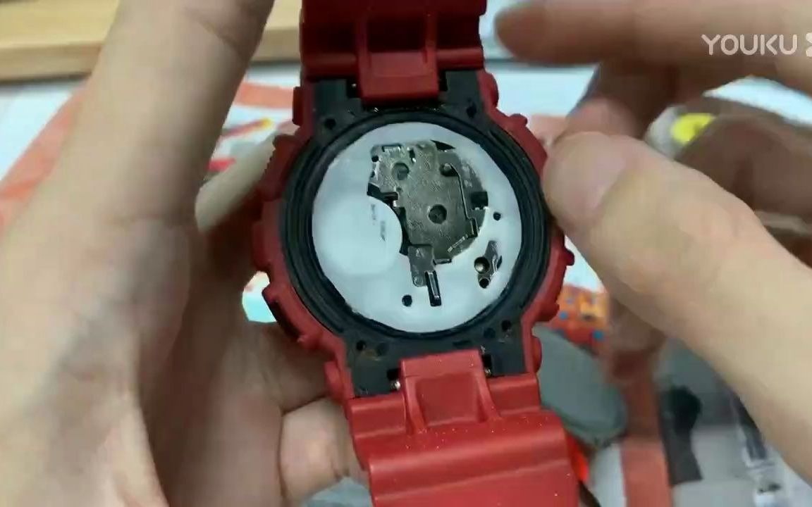 [图]卡西欧GSHOCK-ga系列单电池换电池教程   时间设置视频可以直接在卡西欧官网看 或者百度手表型号设置视频