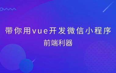前端开发利器vue,微信小程序快速开发实战,黑马程序员前端web教程