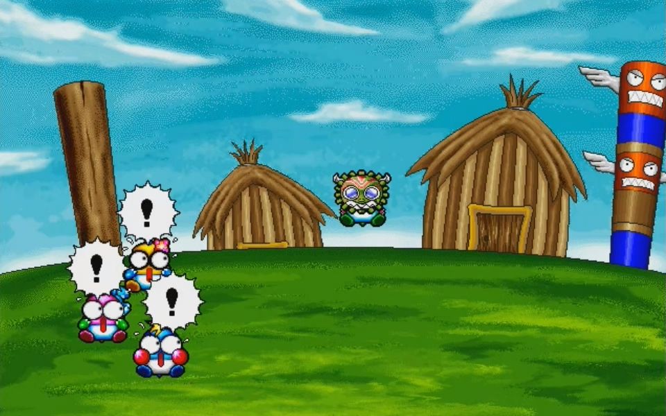 [经典游戏] 勇者泡泡龙2 (第五关 - 食人村)