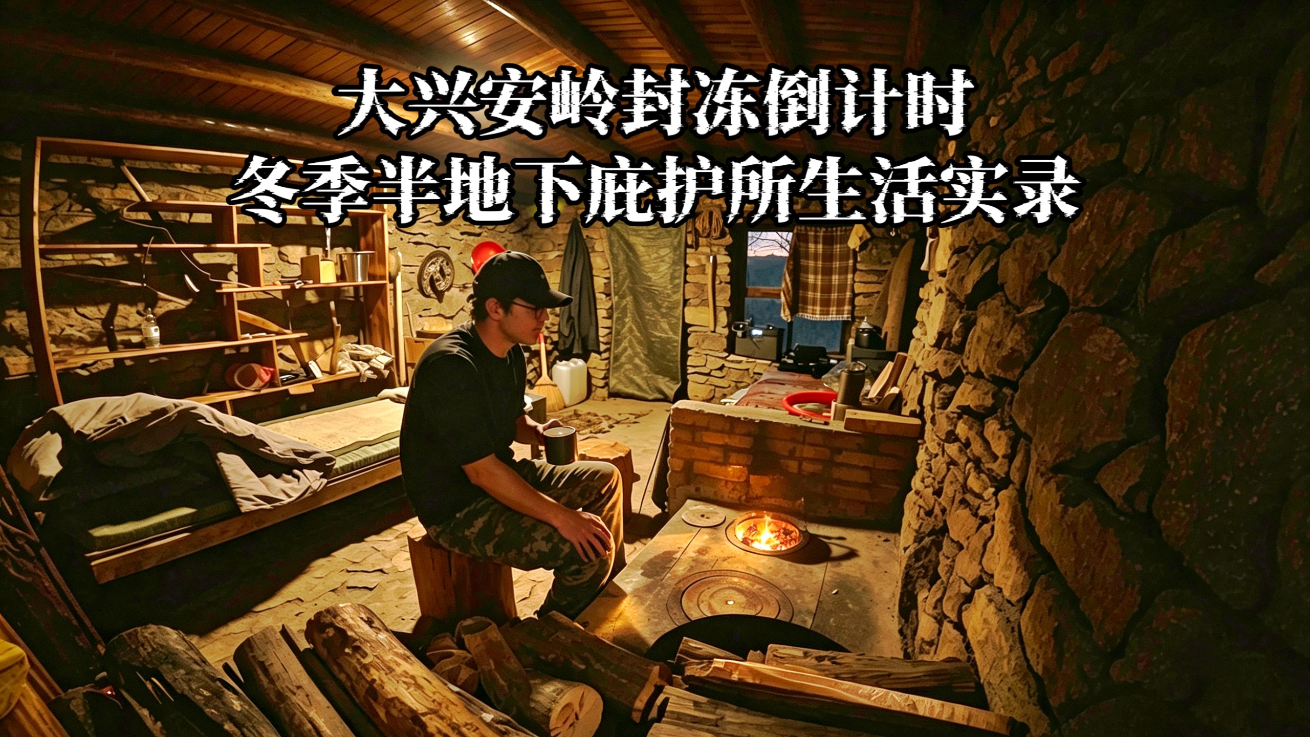 逃离城市，白天鞣制鹿皮夜晚炖肉汤躲进石头安全屋取暖，开始迎接漫长而寒冷野外生活