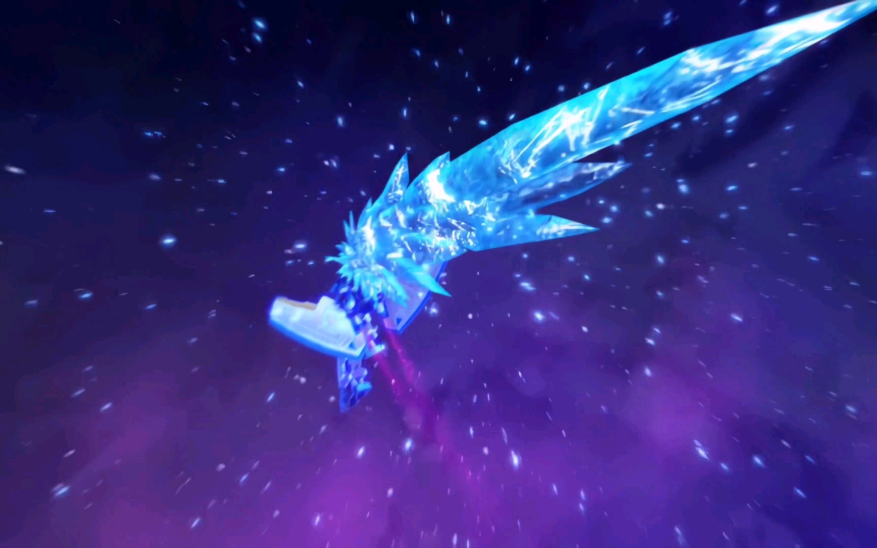 特效炸裂,破空寒冰砍