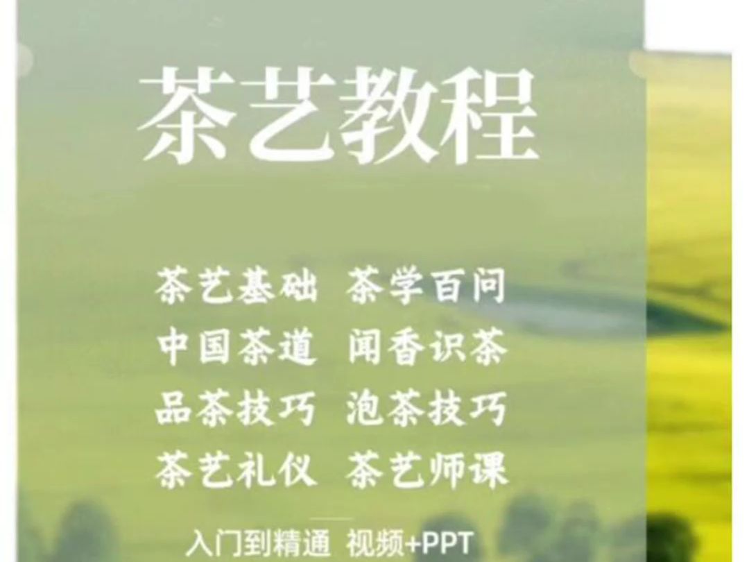 茶道入門茶道基本知識茶藝的基本流程茶藝禮儀基本知識視頻教程