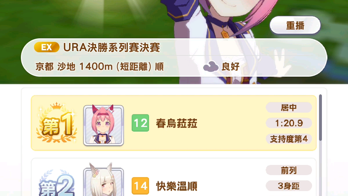 【赛马娘】纪念乌拉拉首次ura决赛胜利