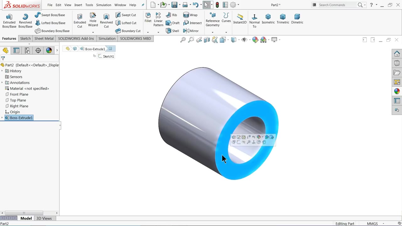 solidworks练习教程 实例零件哔哩哔哩bilibili