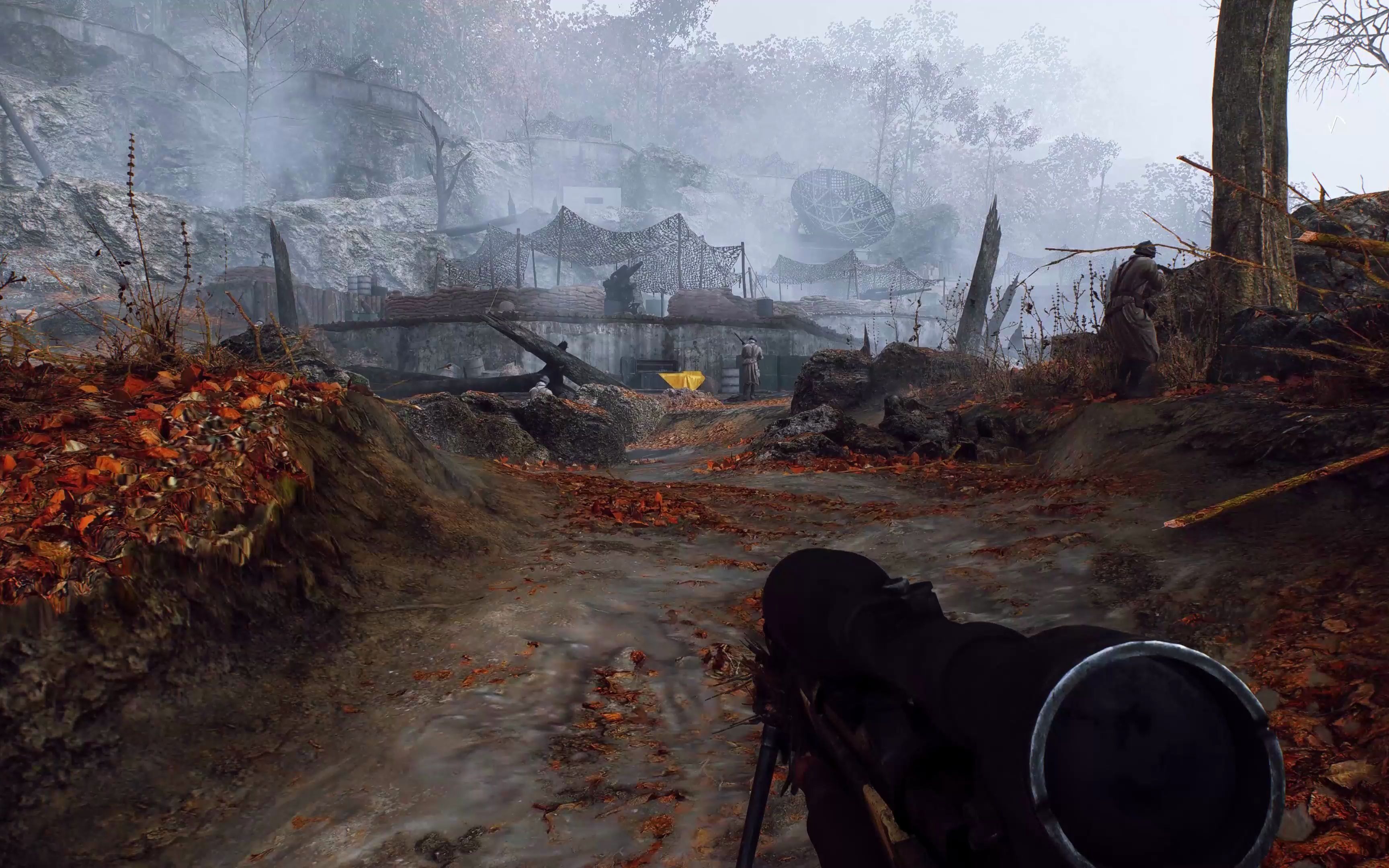 战地5龙骑步兵行动团队协同作战侧面推进摧毁防空炮阵地