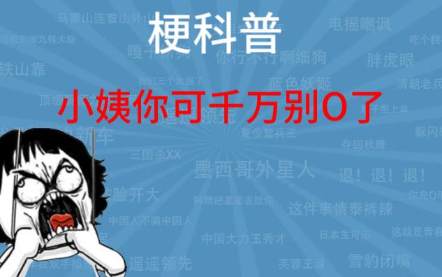 小姨你可千万别O了是什么梗?【梗科普儿】哔哩哔哩bilibili