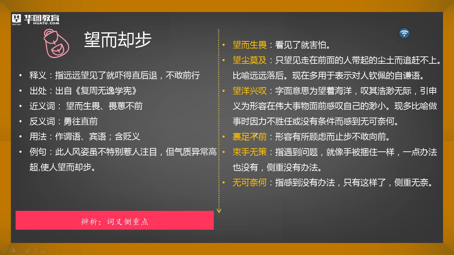 【行测】【言语】成语辨析第三期:望而生畏、望而却步、望尘莫及 到底有什么区别哔哩哔哩bilibili