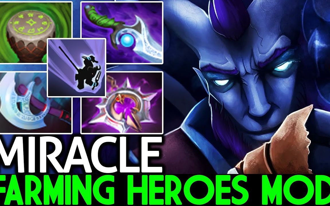 【dota2】miracle- 冷面无情的隐刺 激战中单小精灵!