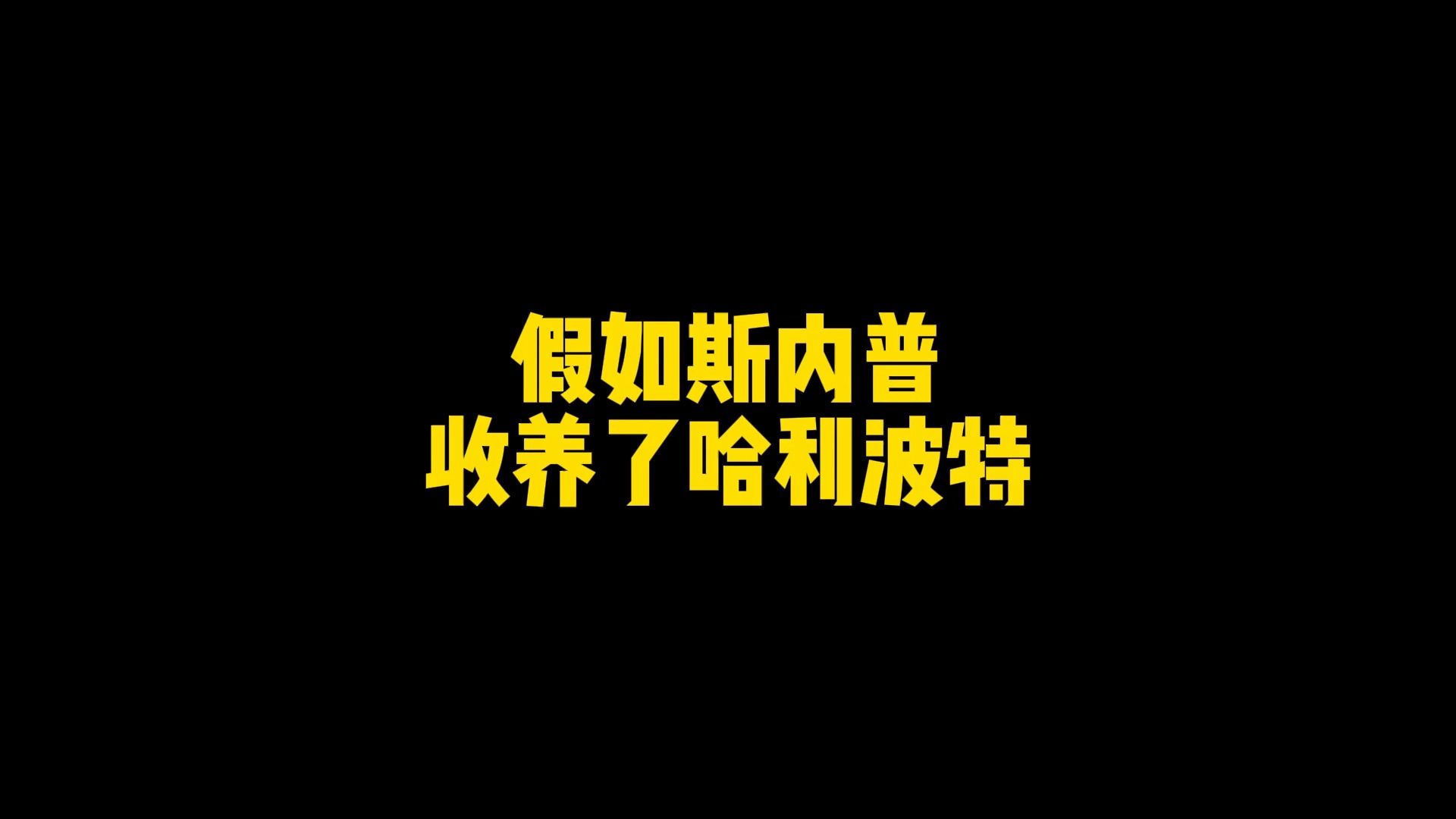 假如斯内普收养了哈利波特