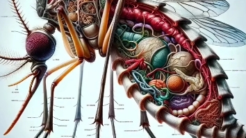 大自然的鬼斧神工令人惊讶,一个蚊子内部精密程度如此复杂,确实有点匪