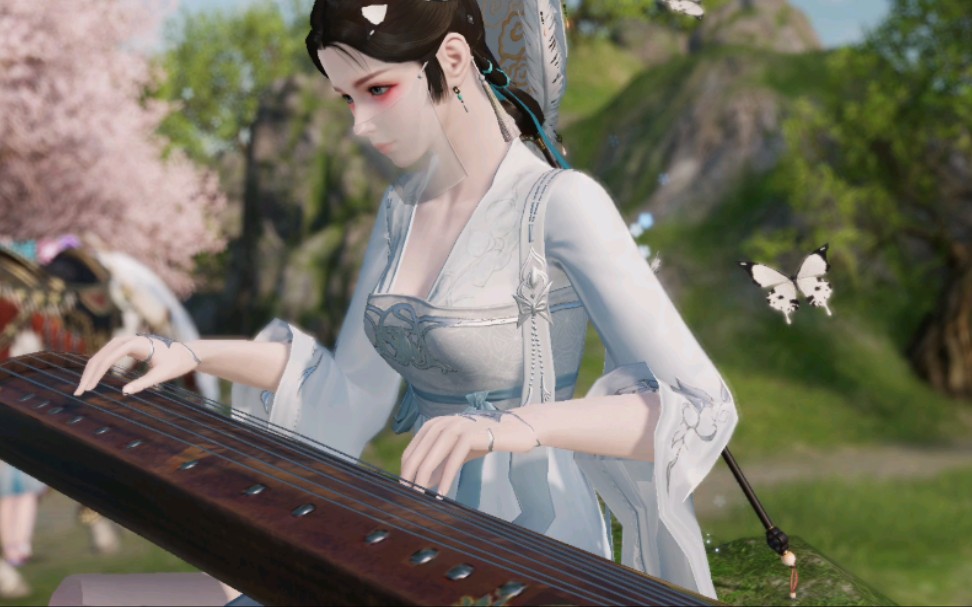 天涯明月刀手游 弹琴  忘川彼岸