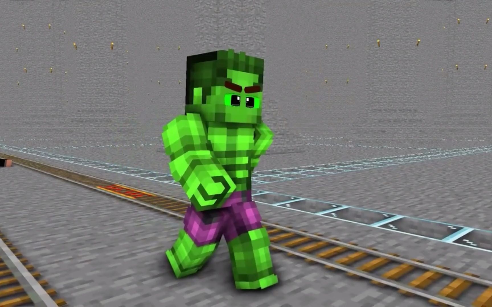 我的世界mc动画僵尸猪拔枪大战绿巨人