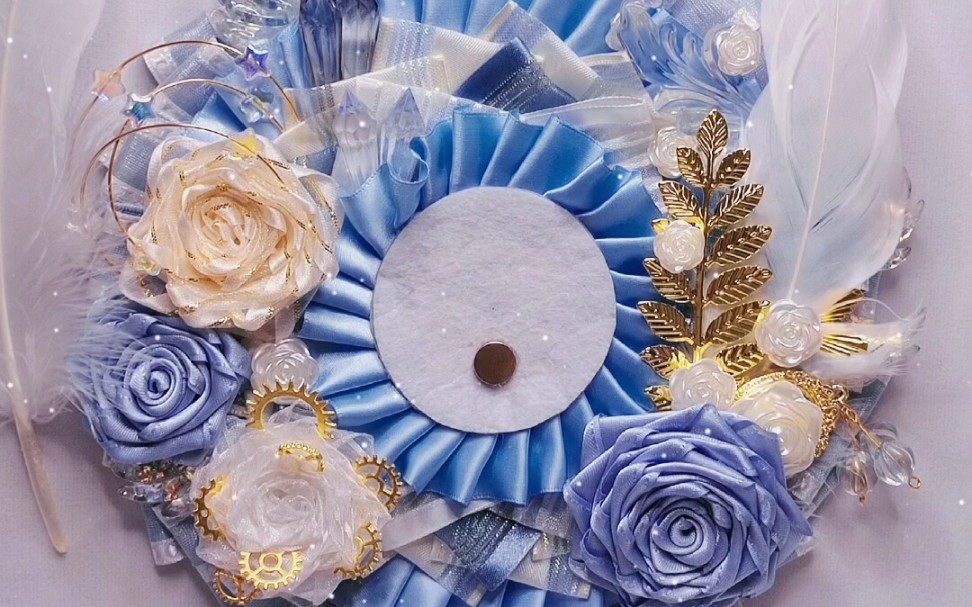 【吧唧托展示】一个蓝色系的吧唧托